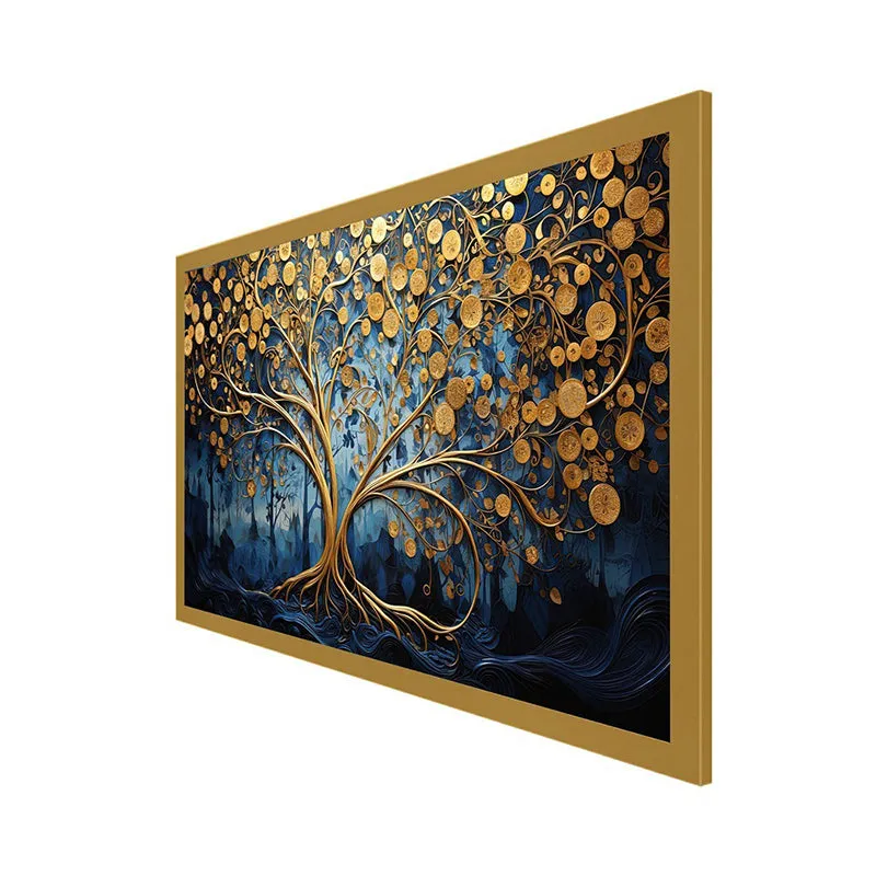 Golden Tree Of Life Canvas Wall Painting media 8