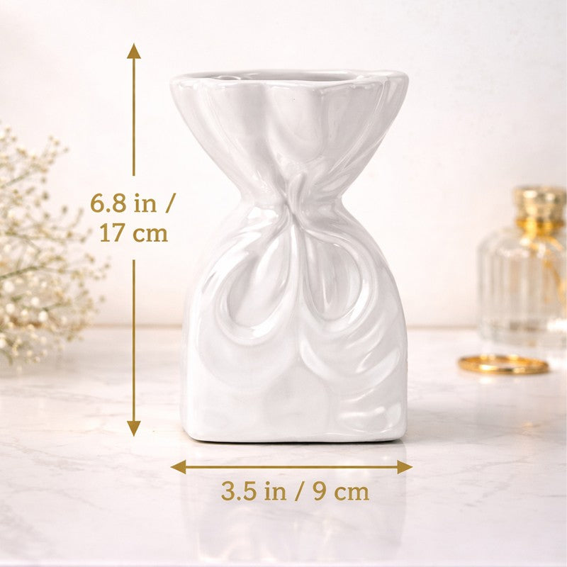 Gildora Ceramic Vase - White media 8
