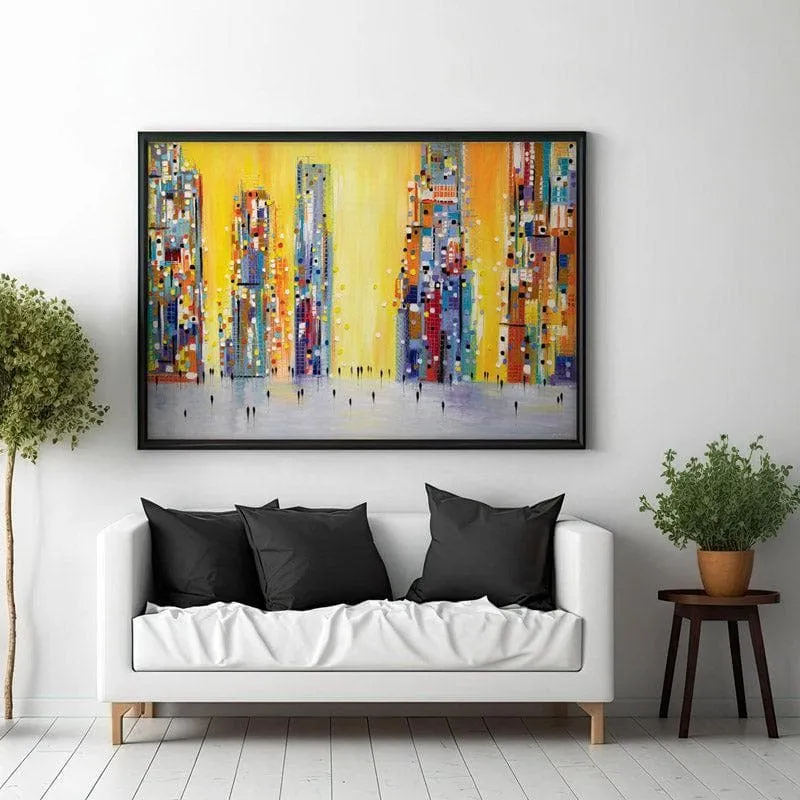 Sunny Day Wall Painting - Black Frame media 3