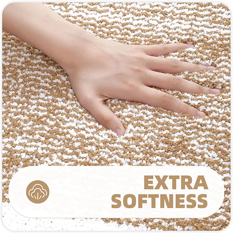 Luxe Anti Skid Bath Mat (Beige) - Set Of Four media 4