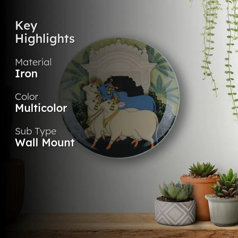 Gopala nandi Pichwai Wall Plate media 2