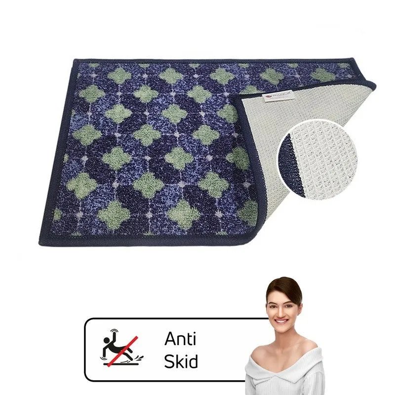 Zylo Geometric Nylon Door Mats - Blue,Green media 7