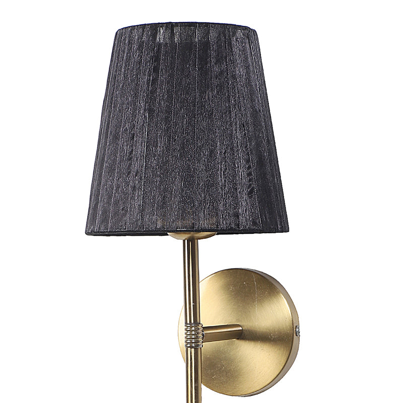 Enida Iron Wall Lamp with Fabric Shade media 8