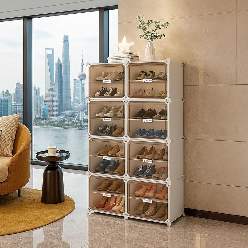 StrataStep White Plastic & Metal Shoe Racks media 1