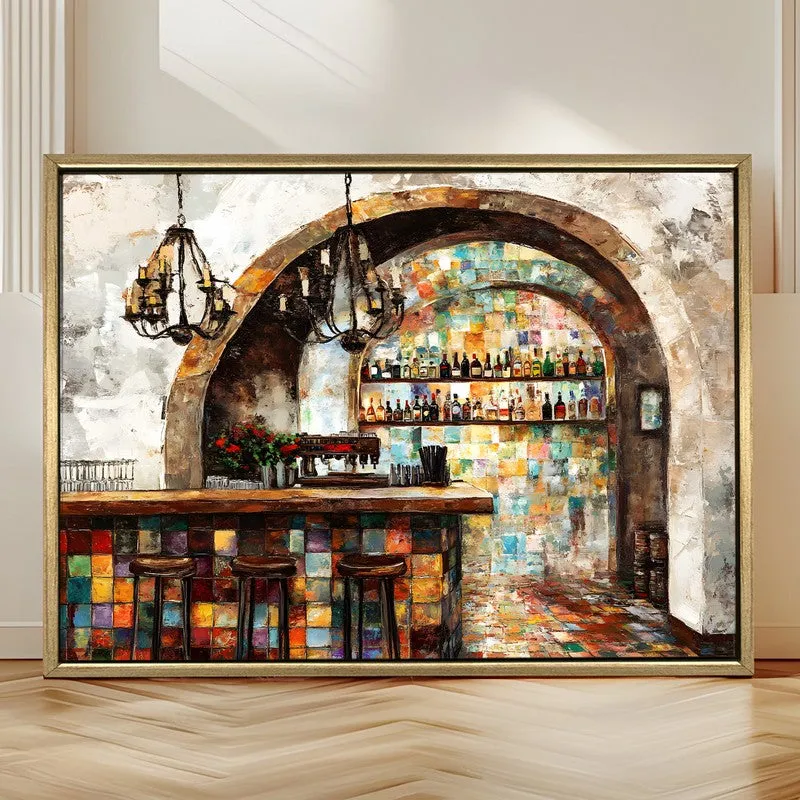 Subterranean Canvas Wall Painting With Frame media 4