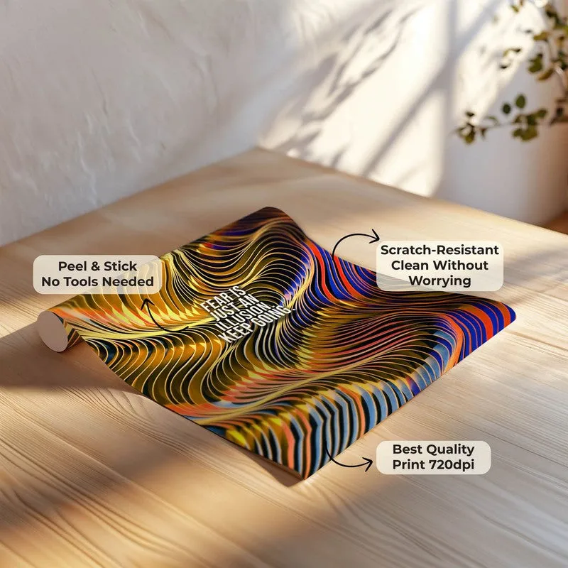 Vibrant Waveforms Wall Poster media 8