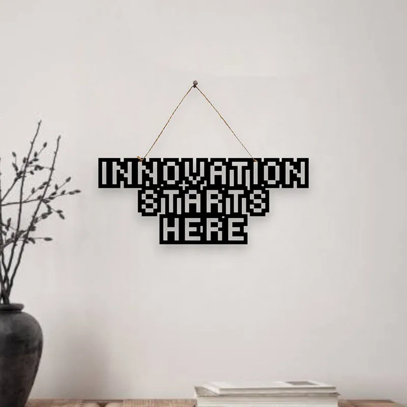 Innovation Starts Here Mild Steel Wall Accent media 1