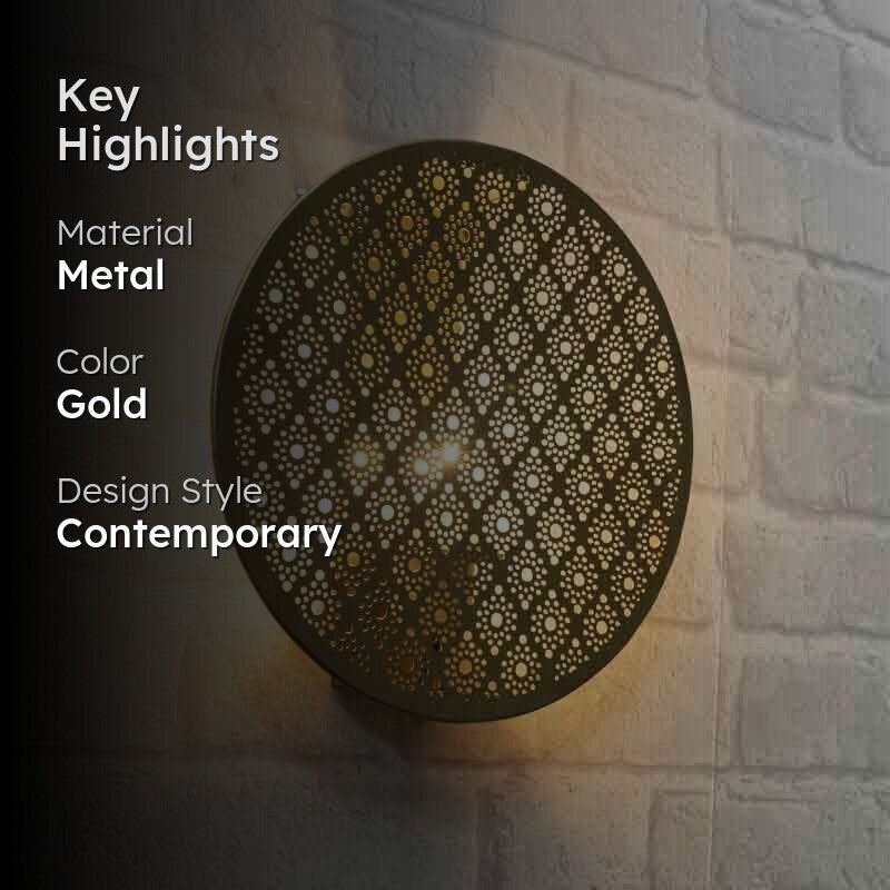 Jalidar Lantern Metal Wall Lamp media 2