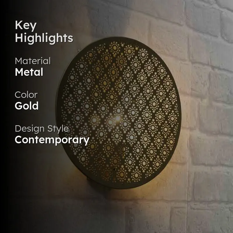 Jalidar Lantern Metal Wall Lamp media 2