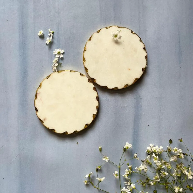 Holden Handcrafted Marble Coaster - Set Of Two media 1
