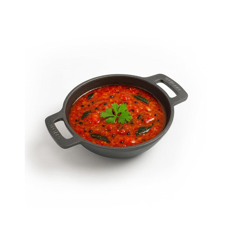 Solara Cast Iron Round Kadhai Without Lid - 1000 mL/7 Inch media 3