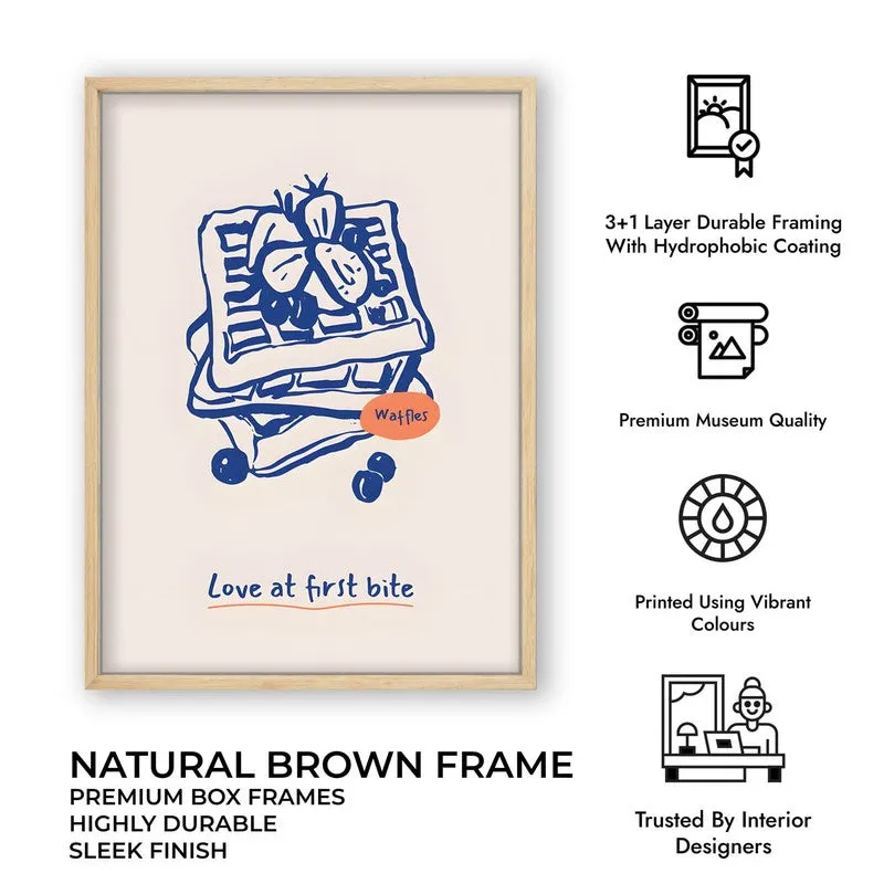 Blue Palette Archival Canvas Wall Art - Brown media 10