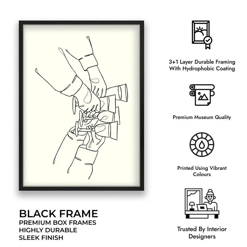 ChampagneBump Archival Canvas Wall Art - Black media 10