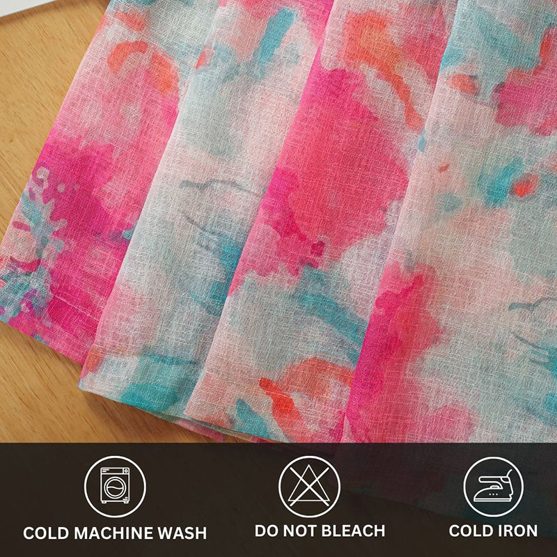 Casira Linen Texture Sheer Curtain - Set Of Two media 9