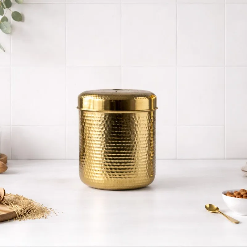 PureForm Gold Brass Container - 6500 mL media 1