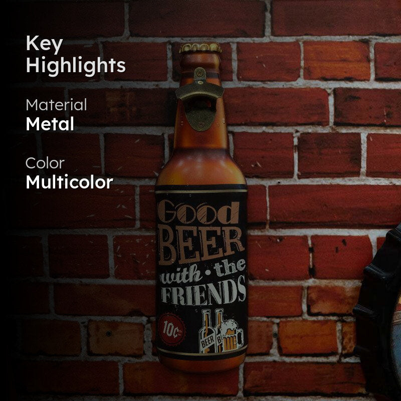 Good Beer With The Friends Bottle Opener media 2