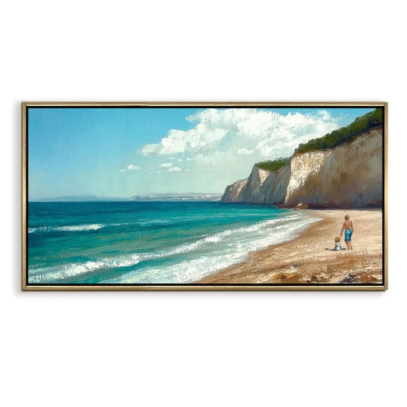 Wavecrest Canvas Wall Painting With Frame media 3
