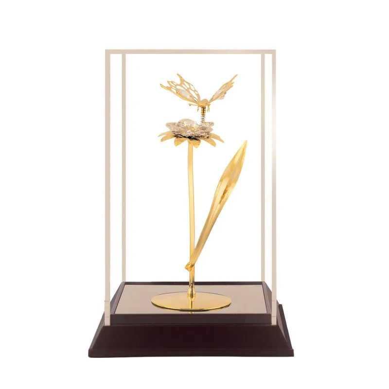 Flora Radiance 24K Gold Plated Mild Steel Showpiece media 4