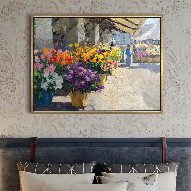 Blossom Shoppe Canvas Wall Painting With Frame media 5