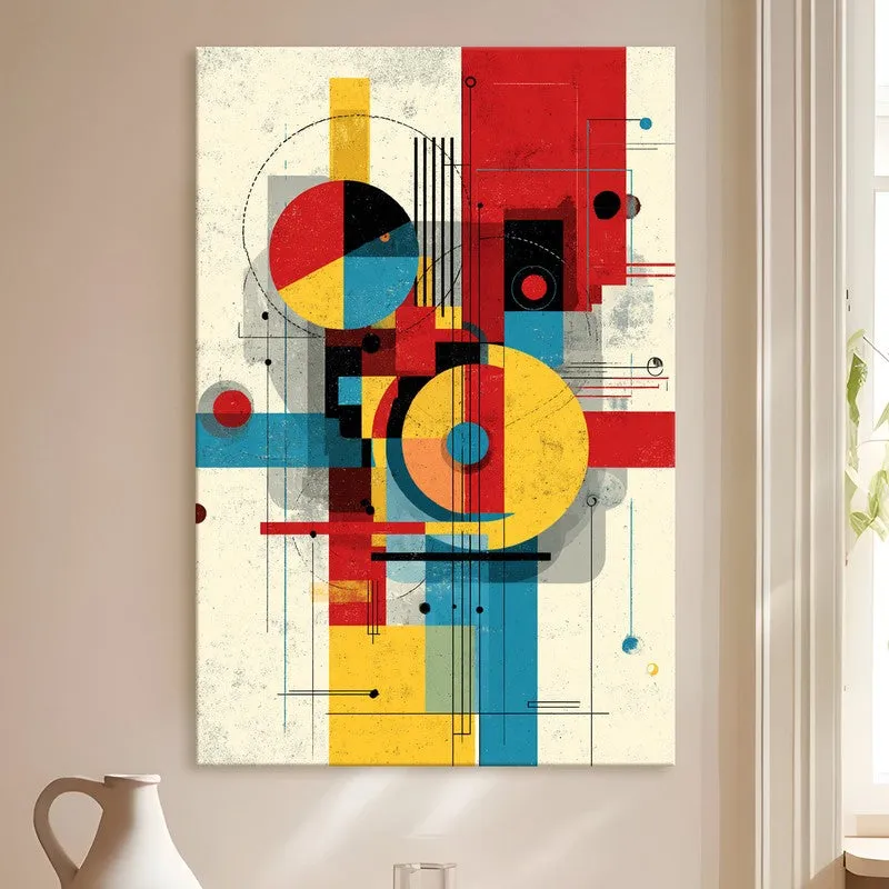 Neon Scatter Abstract Canvas Wall Art media 4