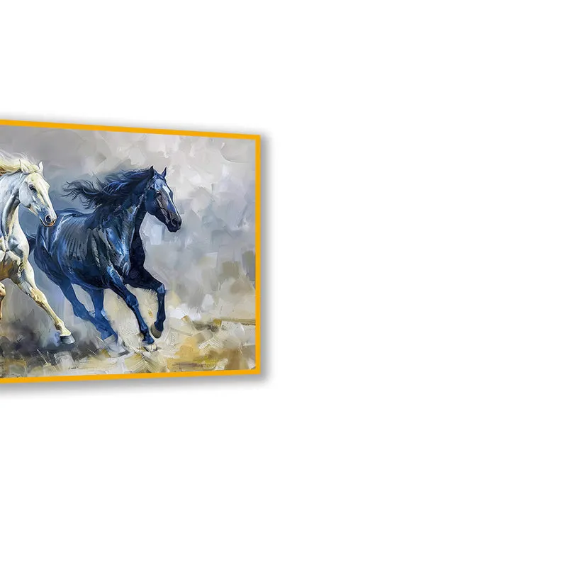 Equine Duality Wall Art with Gold Frame media 5