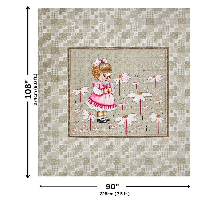 Princess Pets Kids Cotton Bedsheet (Brown) - 140 TC media 6