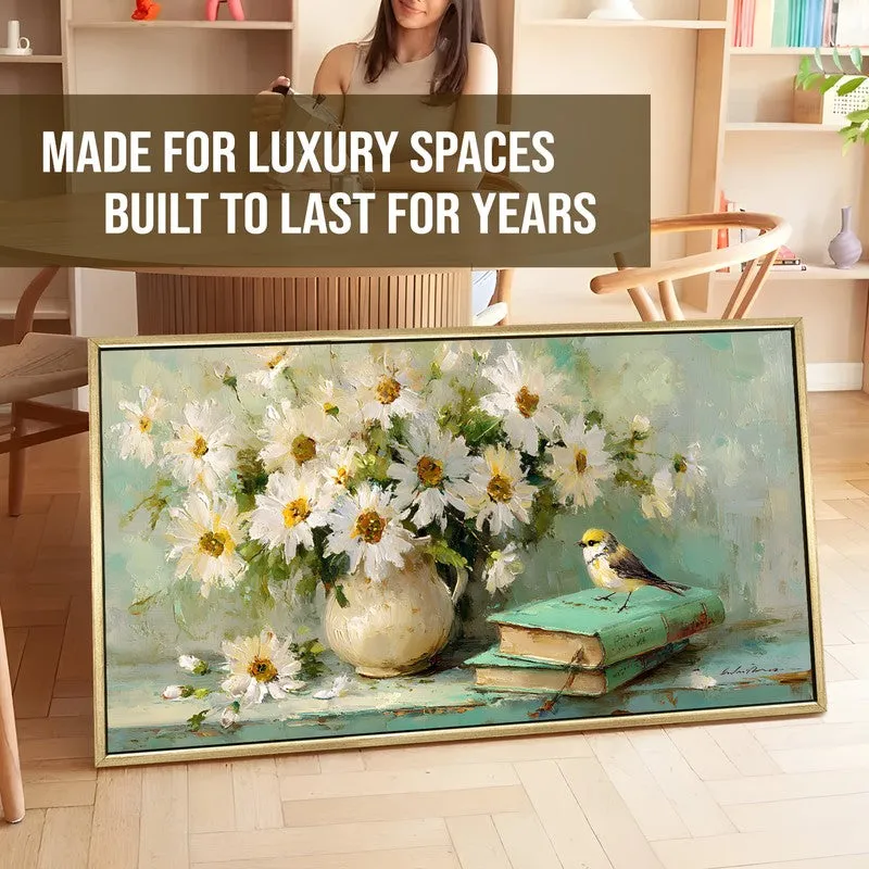 Soft Serenity Canvas Wall Painting With Frame media 5