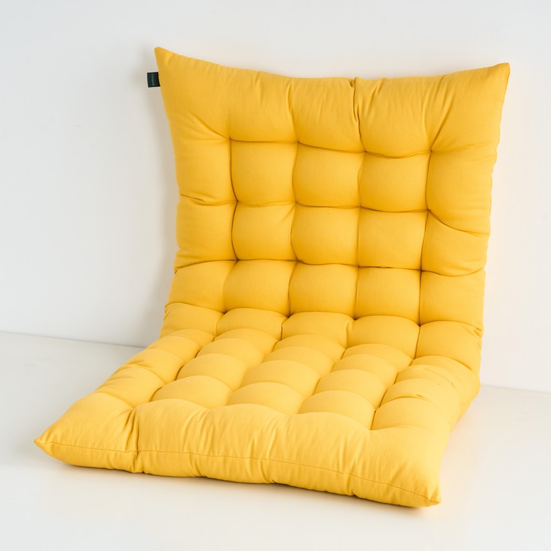Travis Floor Cushion - Mustard Yellow media 3