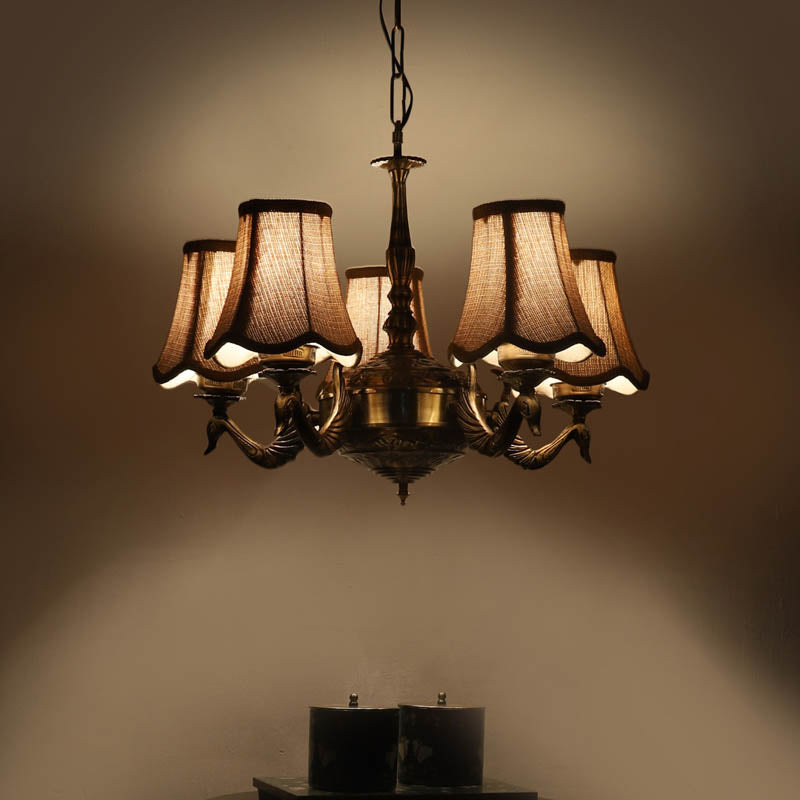 Mrnala Conical Golden Antique Ceiling Lamp
