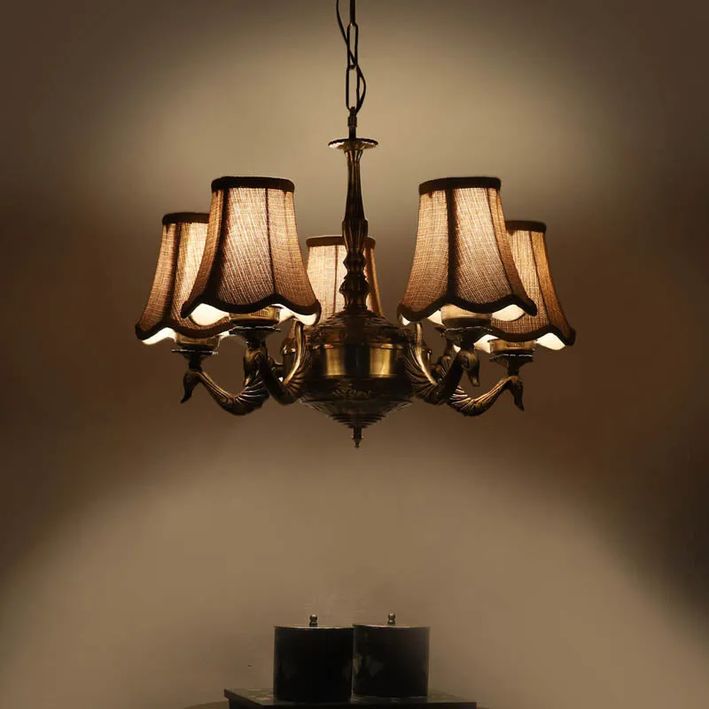 Mrnala Conical Golden Antique Ceiling Lamp media 1