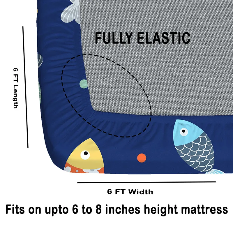Fish Pals II Fitted Microfiber Microfiber Bedsheet - 150 GSM media 6