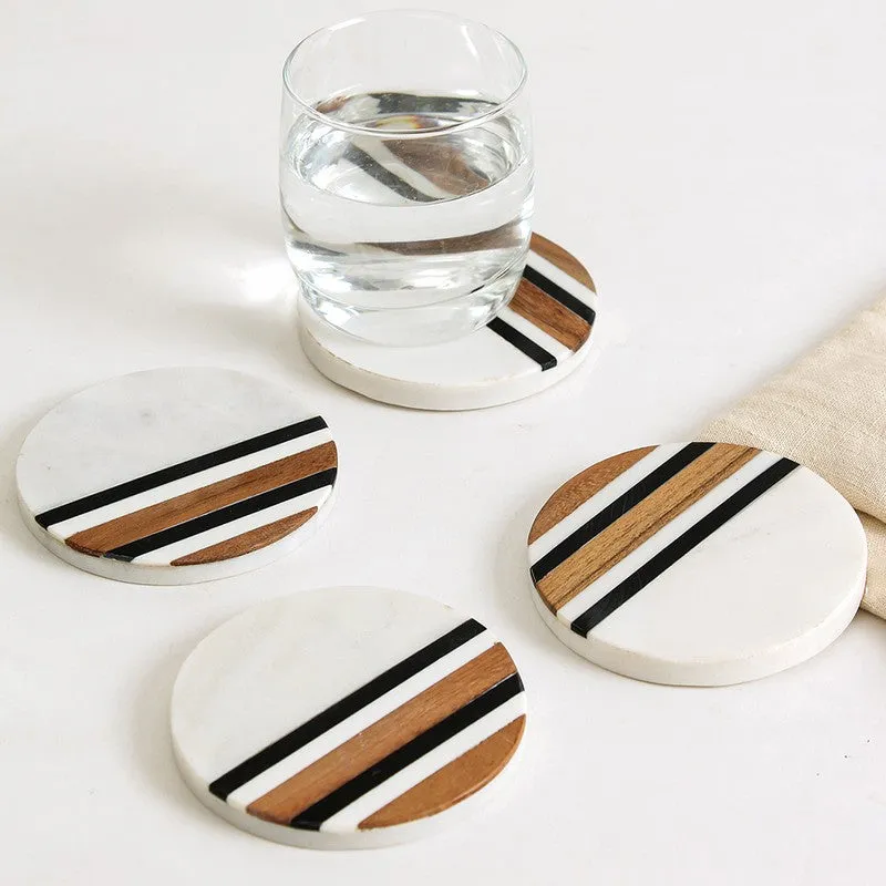 Modern Rustic Coasters - Set Of Four media 3
