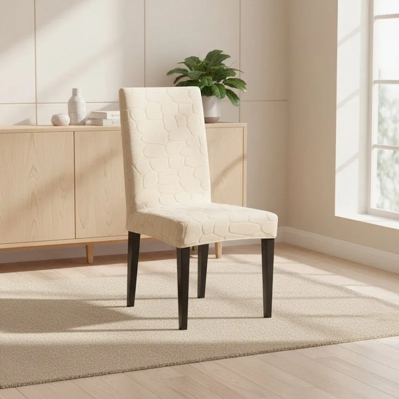 Elvra Classic Chair Cover-Beige media 1