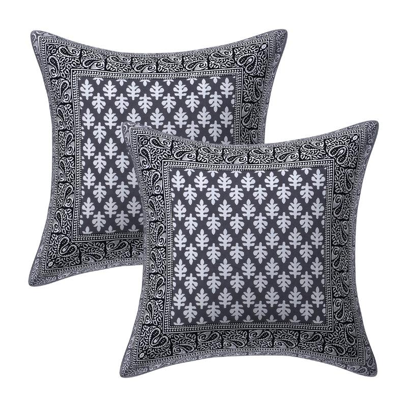 Suvarna Printed Diwan Set (Grey) - Six Piece Set media 3