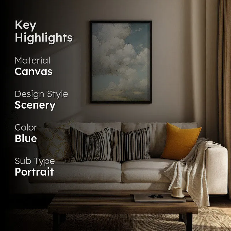 In The Clouds Archival Canvas Wall Art - Black Frame media 2