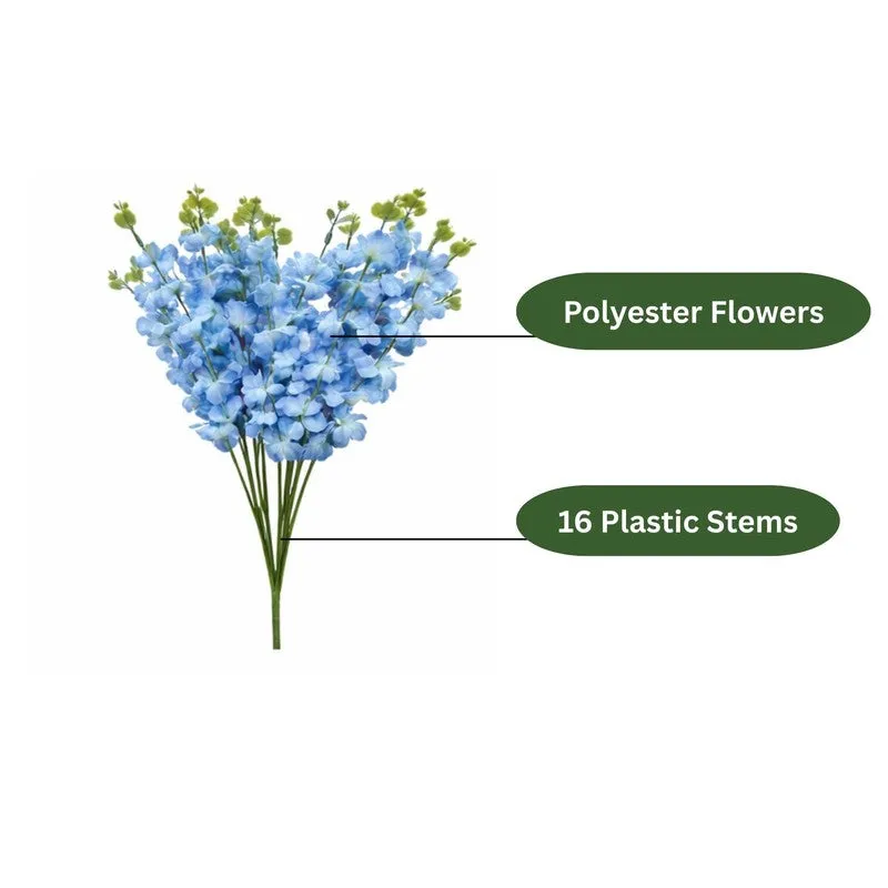 Lysara Artificial Flower (Blue) - Set Of Four media 6