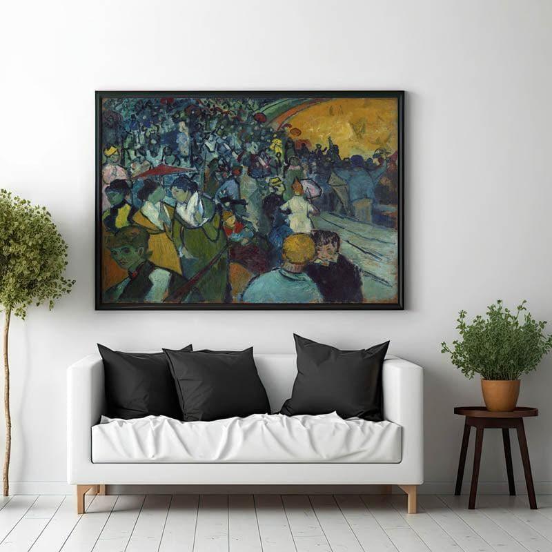 Les Arenes By Vincent Van Gogh - Black Frame