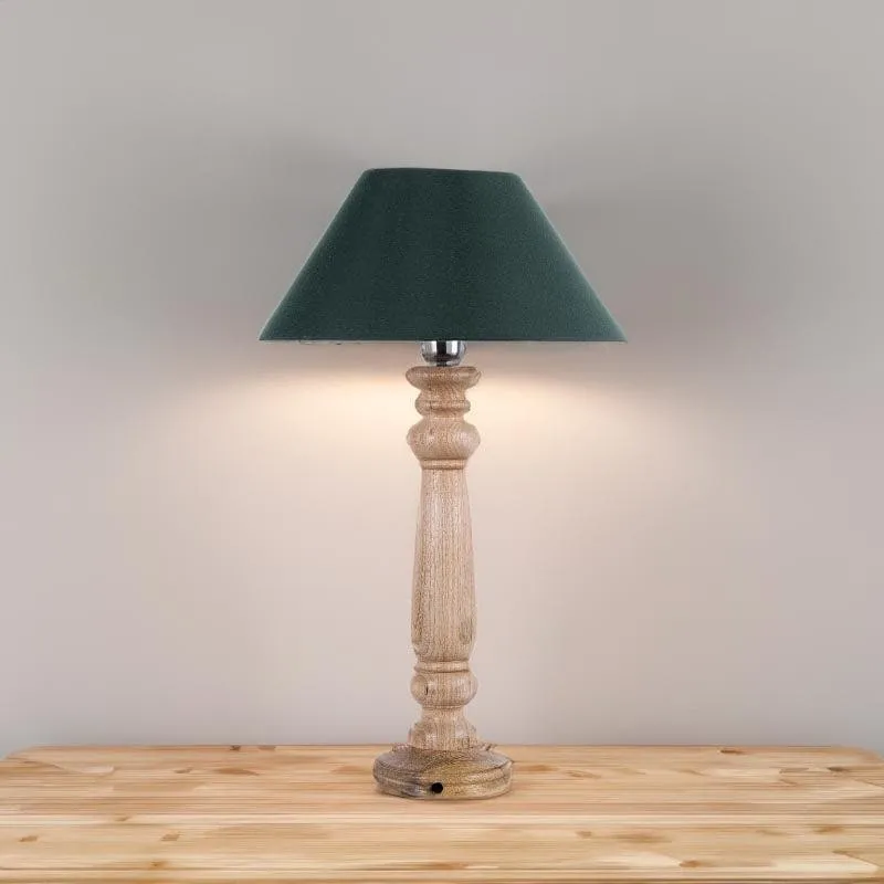 Blissful Beam Fabric Table Lamp - Brown,Green media 1