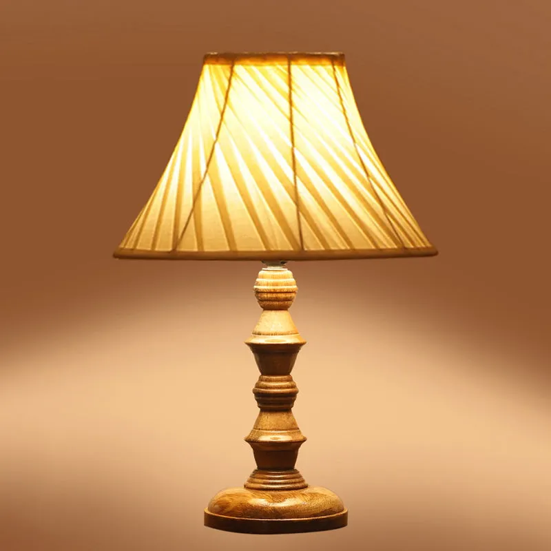 Twistra I Timber Wooden Table Lamp - Ivory,Brown media 5