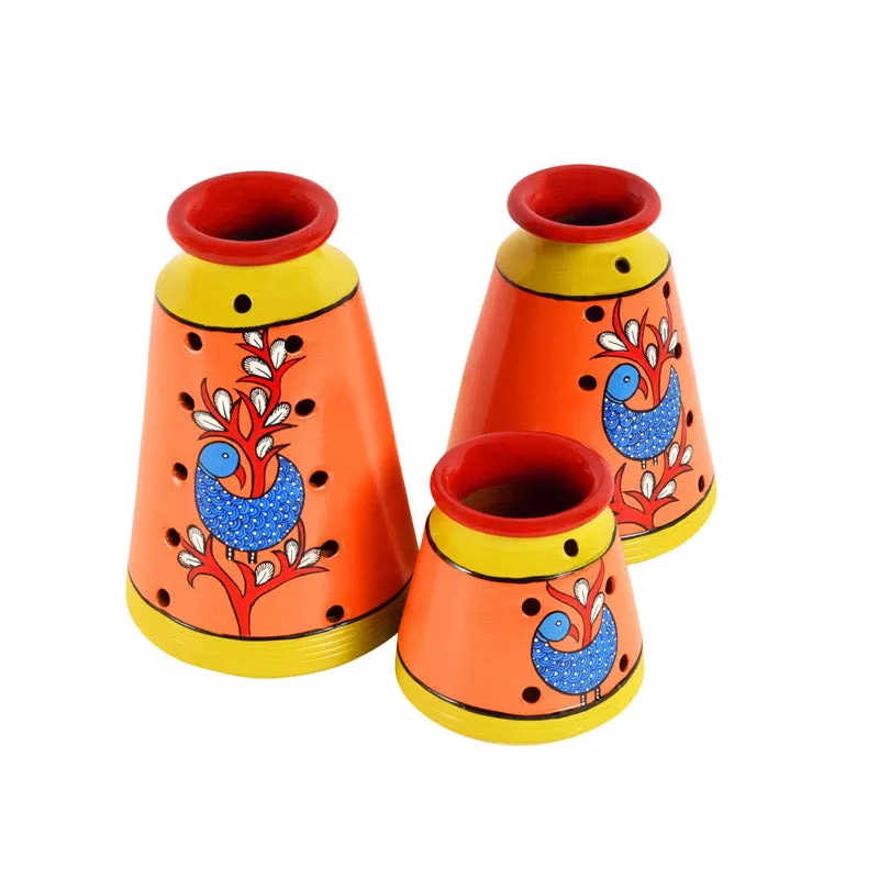 Milha Terracotta Vase - Three Piece Set media 5