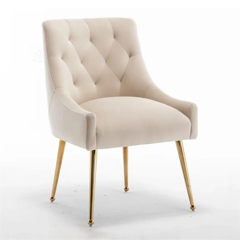 Solmira Neem Wood Accent Chair - Beige media 3