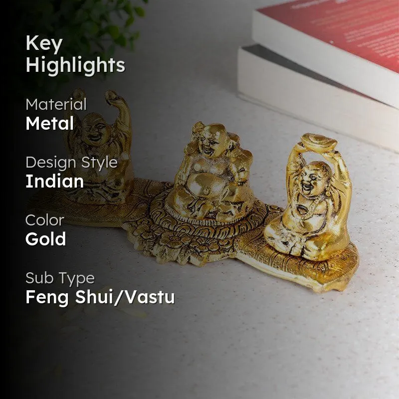 Fengshui Buddha Showpiece - Gold media 2