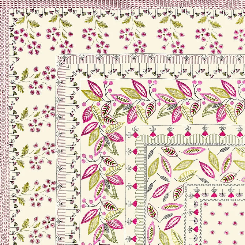 Aniditha Ethnic Cotton Bedsheet (Multicolor) - 160 TC media 3