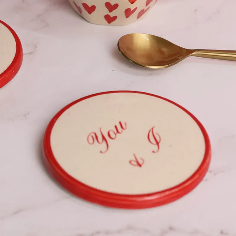 You & I Ceramic Coaster media 4