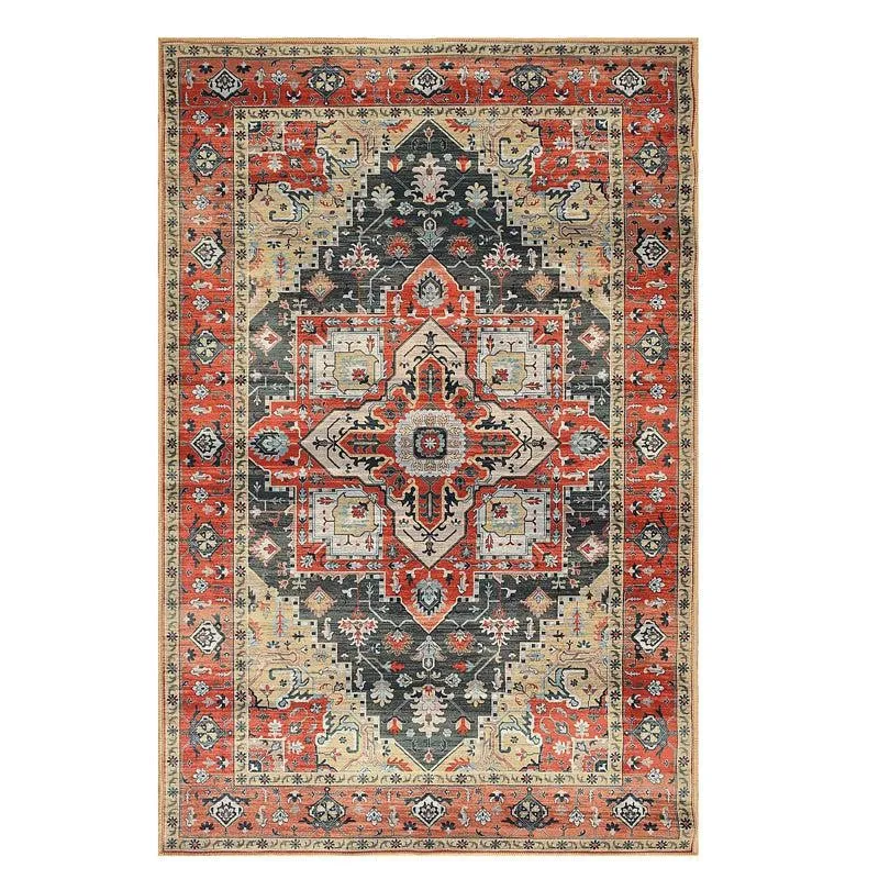 Varya Velvet Rectangle Anti-Skid Carpet media 1