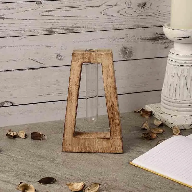 Rhombus Testube Planter - Brown media 5