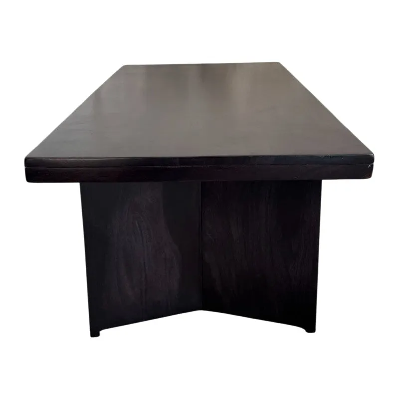 Avenox Sheesham Wooden Center Table - Black media 4