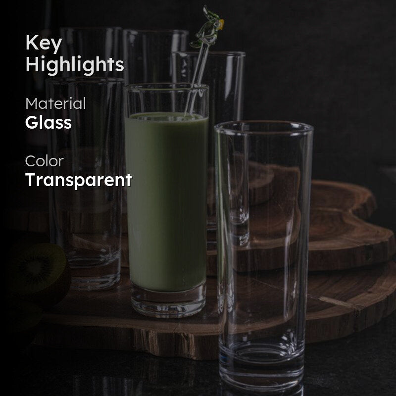 Maera Glass Tumbler (280 ML) - Set Of Six image 2