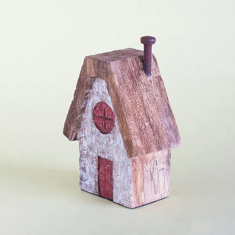 Tiny Homes Wooden Paperweight - White media 3