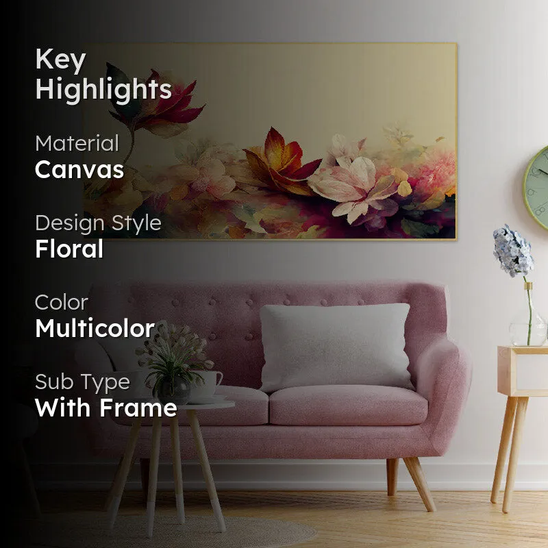 Colour Bloom Flower Canvas Wall Painting media 2